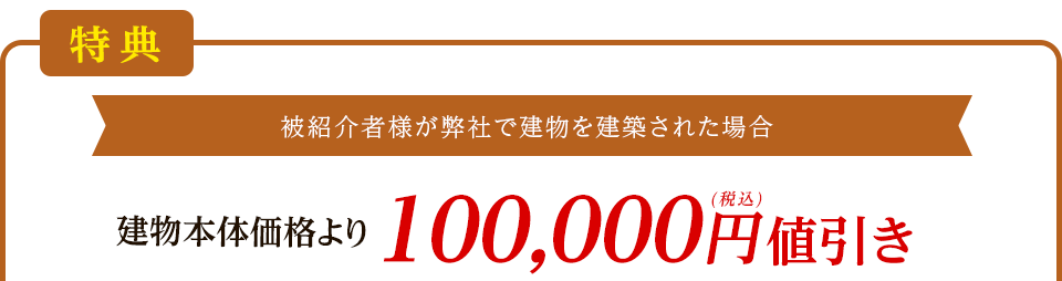 建物本体価格より200,000円値引き