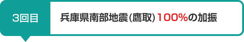 3回目:兵庫県南部地震(鷹取)100％の加振