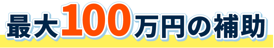 最大100万円の補助